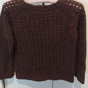 Free People.brown knit sweater sz Xs